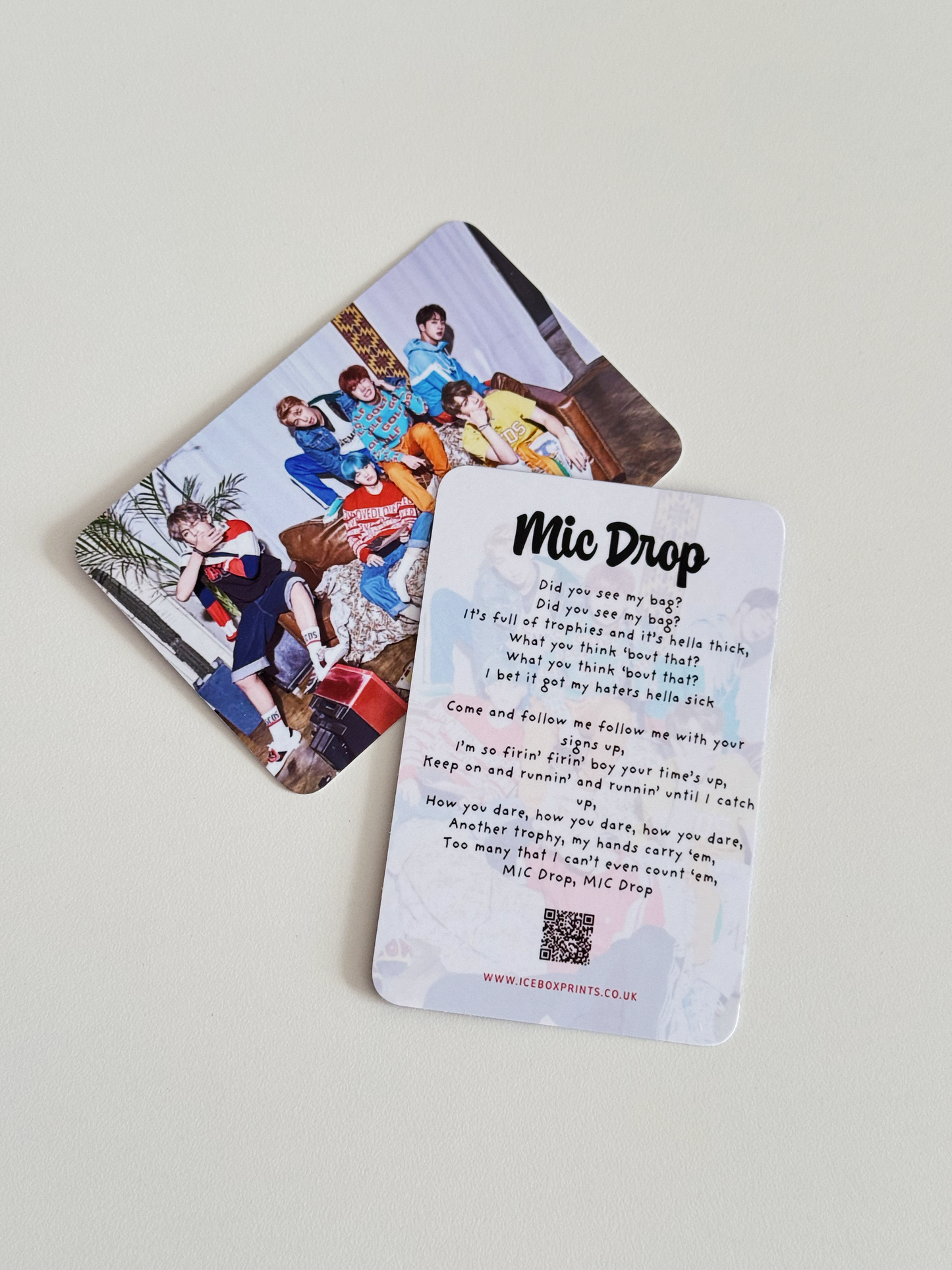 BTS Photo Card: Mic Drop