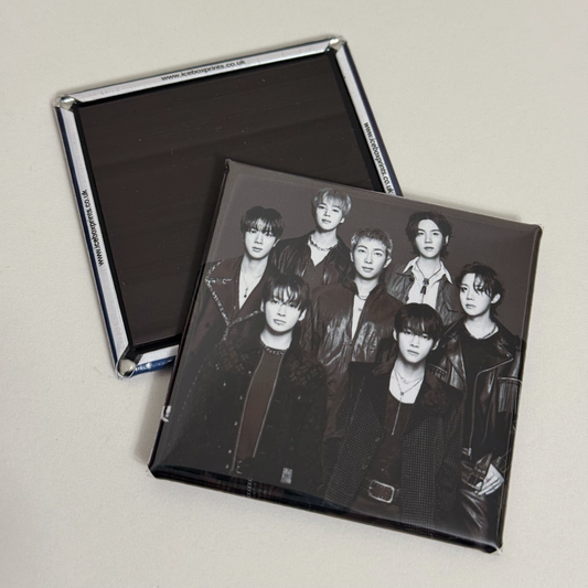 Square Magnet: BTS in Black and White