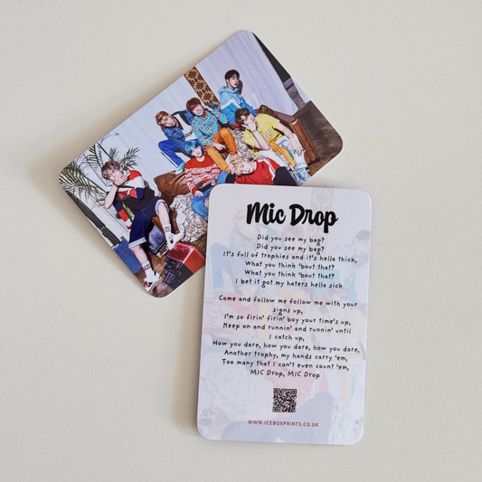 BTS Photo Card: Mic Drop