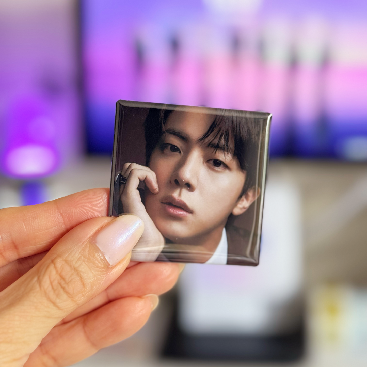Square Magnet: BTS Jin in Colour