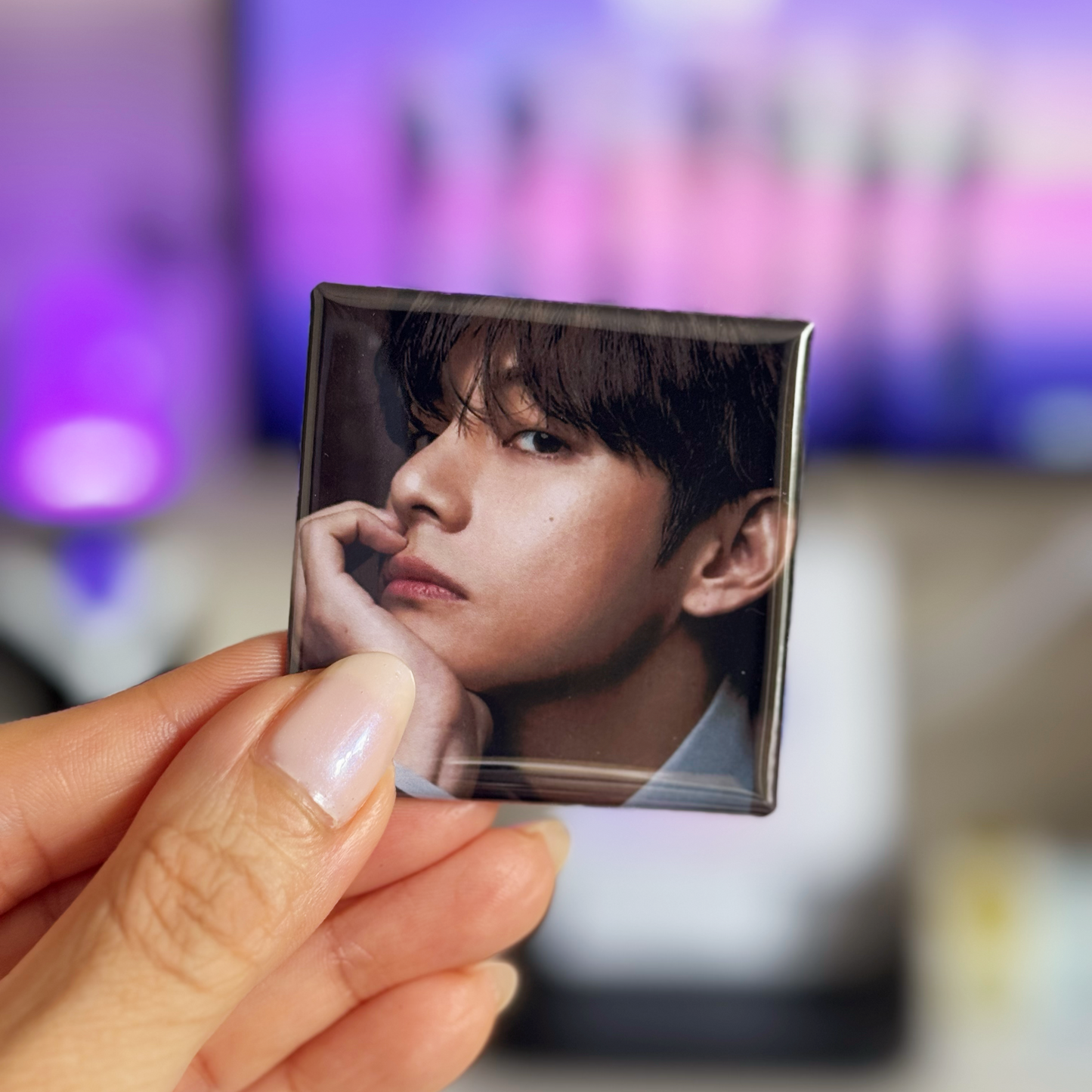 Square Magnet: BTS V in Colour