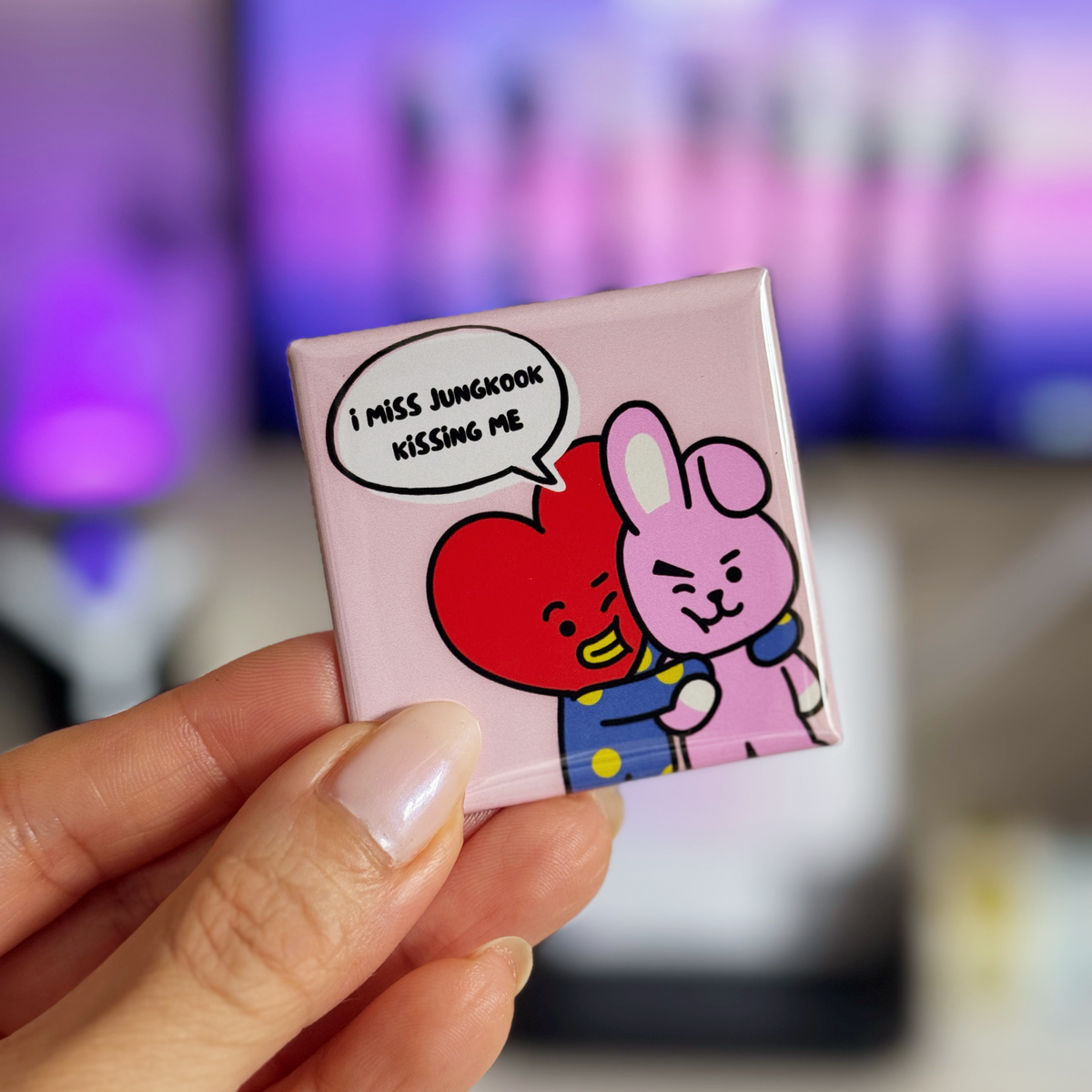 Square Magnet: BTS Jungkook Kissing Me
