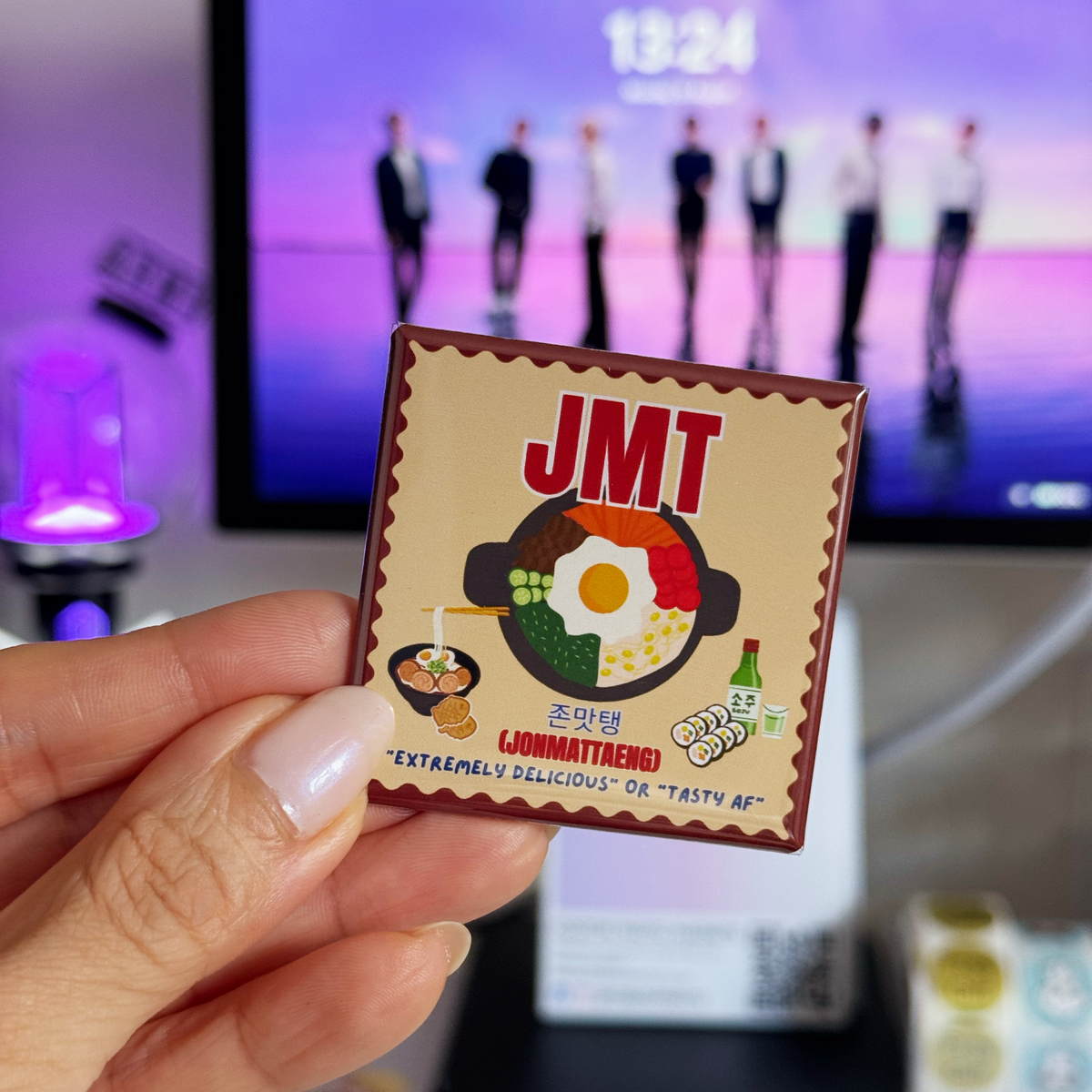 Square Magnet: BTS JMT 존맛탱 (jonmattaeng)