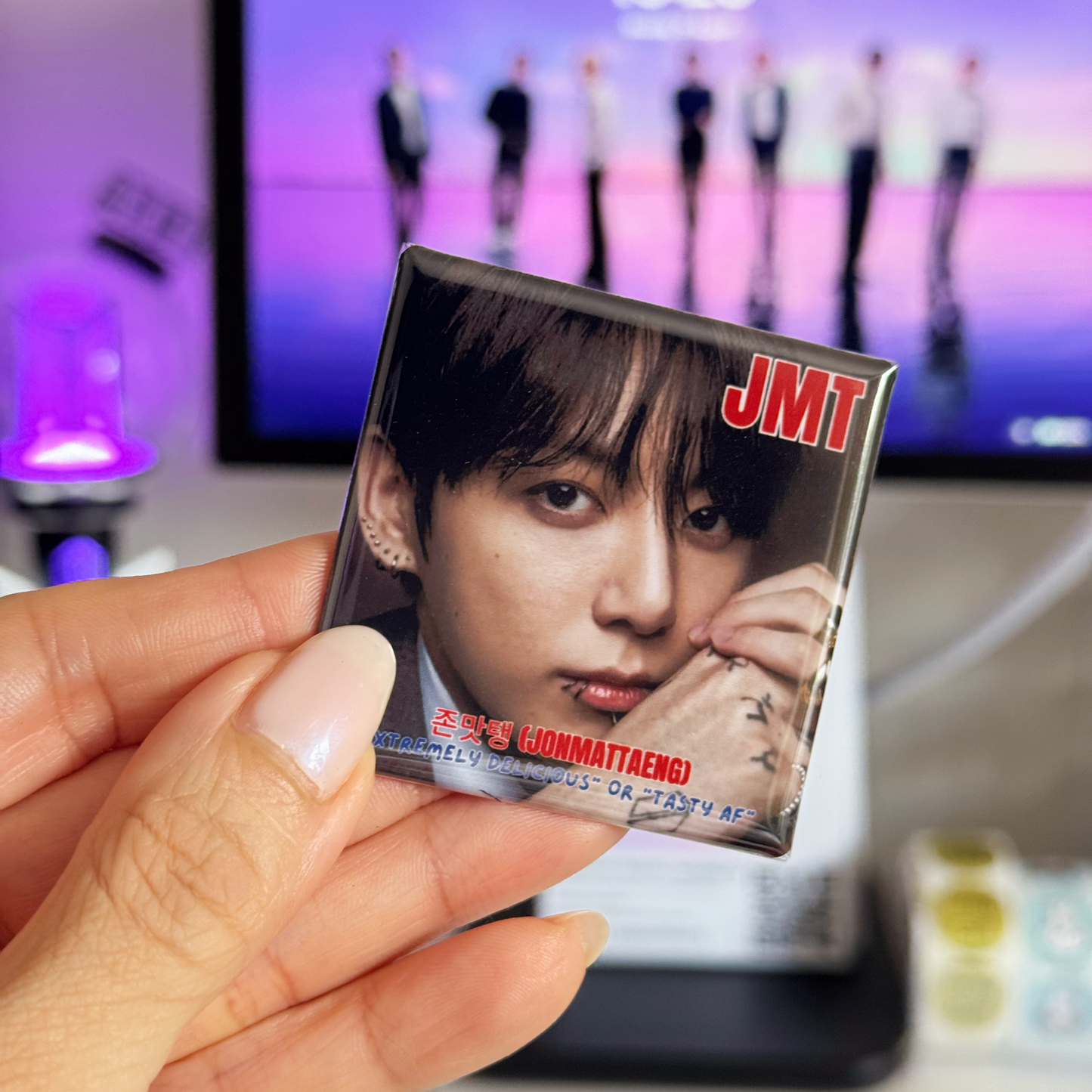 Square Magnet: BTS JMT 존맛탱 (jonmattaeng)