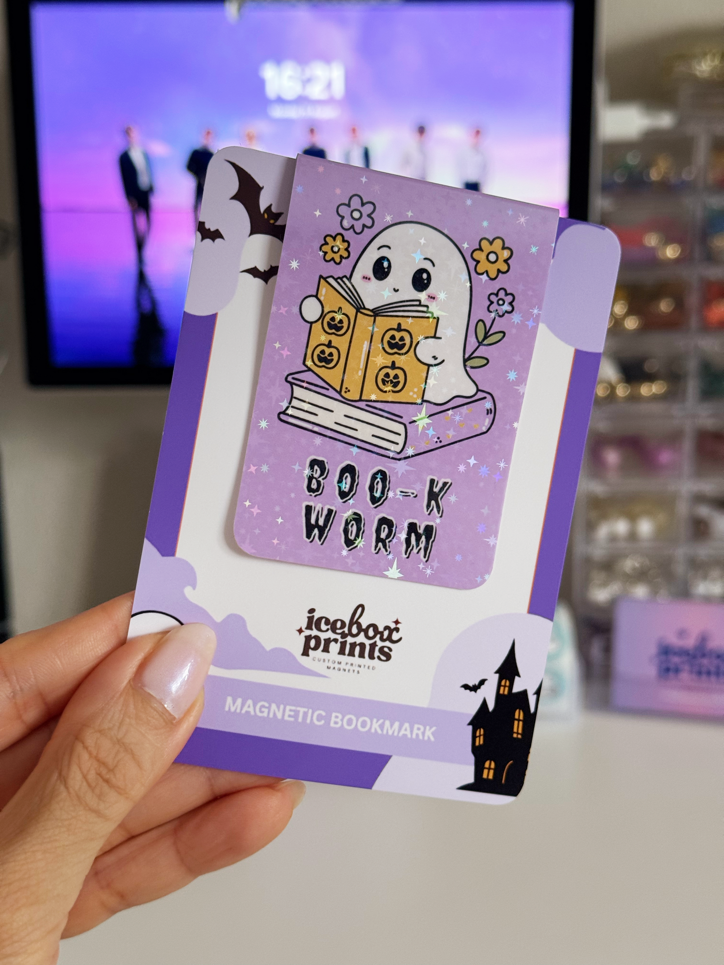 Bookmark MAGNET - (Halloween) Boo-k Worm