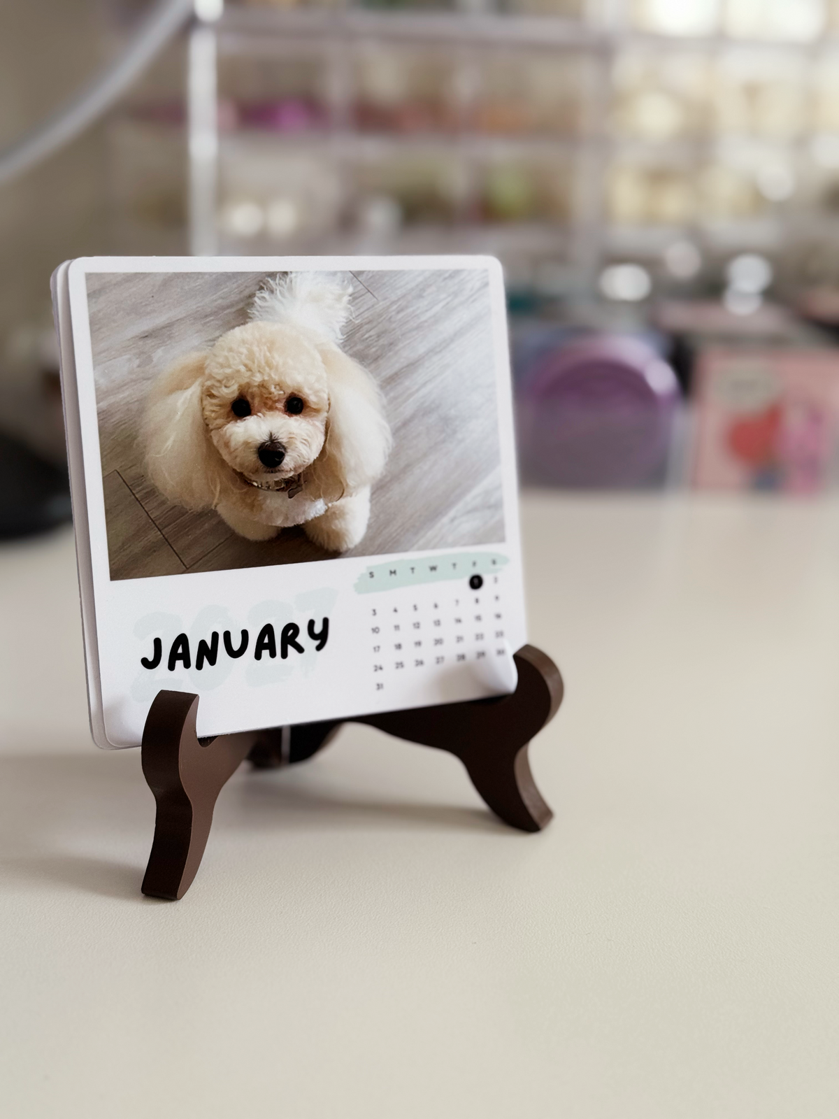 12 Month Calendar 3.75 x 3.75"