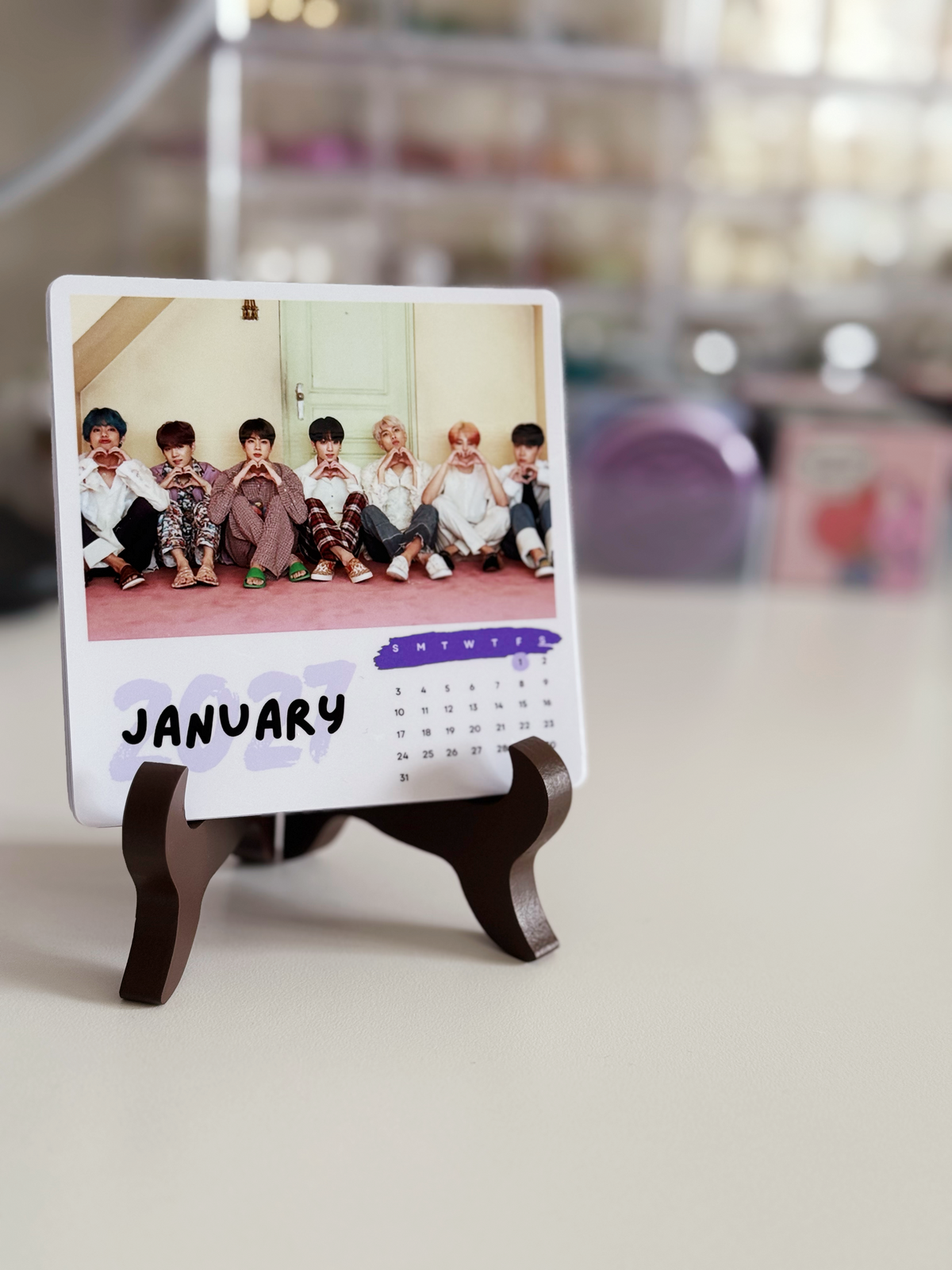 BTS 12 Month 2027 Calendar - Borahae