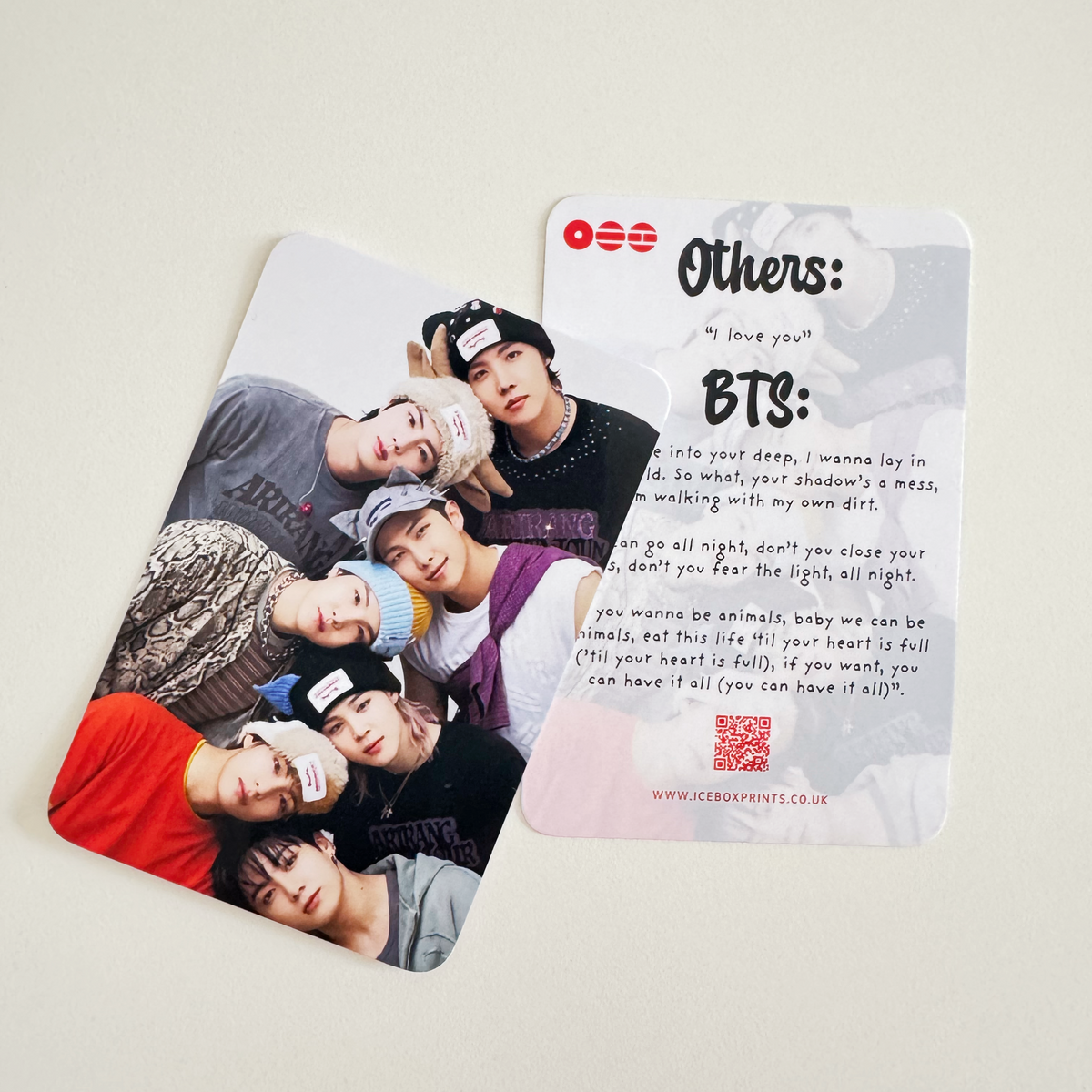 BTS Photo Card: Like Animals