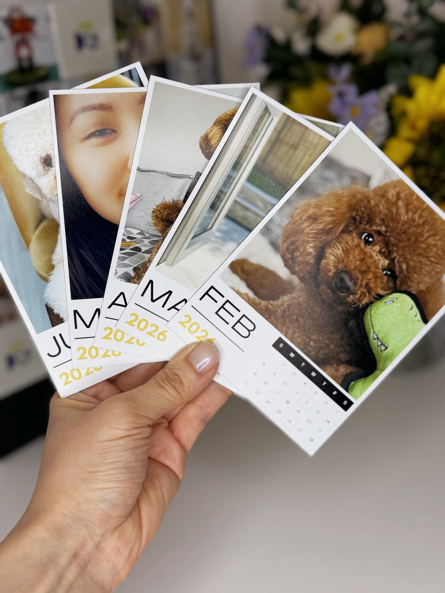 12 Month Calendar Vinyl Magnets